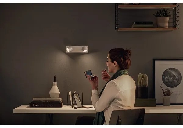 Philips 56242/31/P0 - Luce Spot a LED dimmerabile STAR 2xLED/4,5W/230V