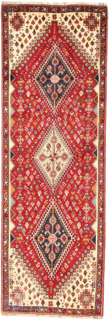 Shiraz Tappeto 70 x 210 (Iran) Annodato A Mano