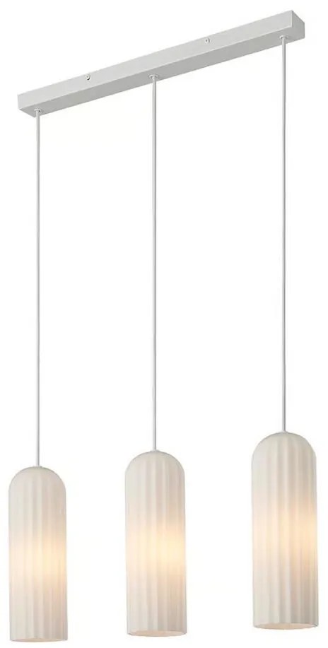 Nordlux - Lampadario a cavo MIELLA 3xE27/25W/230V bianco