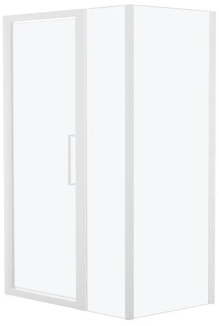 Pannello laterale per box doccia Record L 72 x H 195cm, Sp. 6 mm vetro smerigliato profilo in alluminio