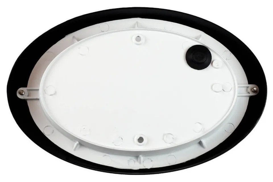 Plafoniera E27 IP54 Nera 214x142mm Colore Nero