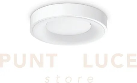 Planet plafoniera led 3000k 15w  1350 lm satinata bianca d.30cm