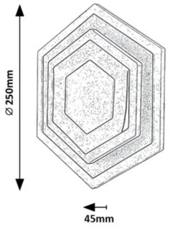 Rabalux 71113 - Plafoniera LED BITSI LED/23W/230V 3000/6000K