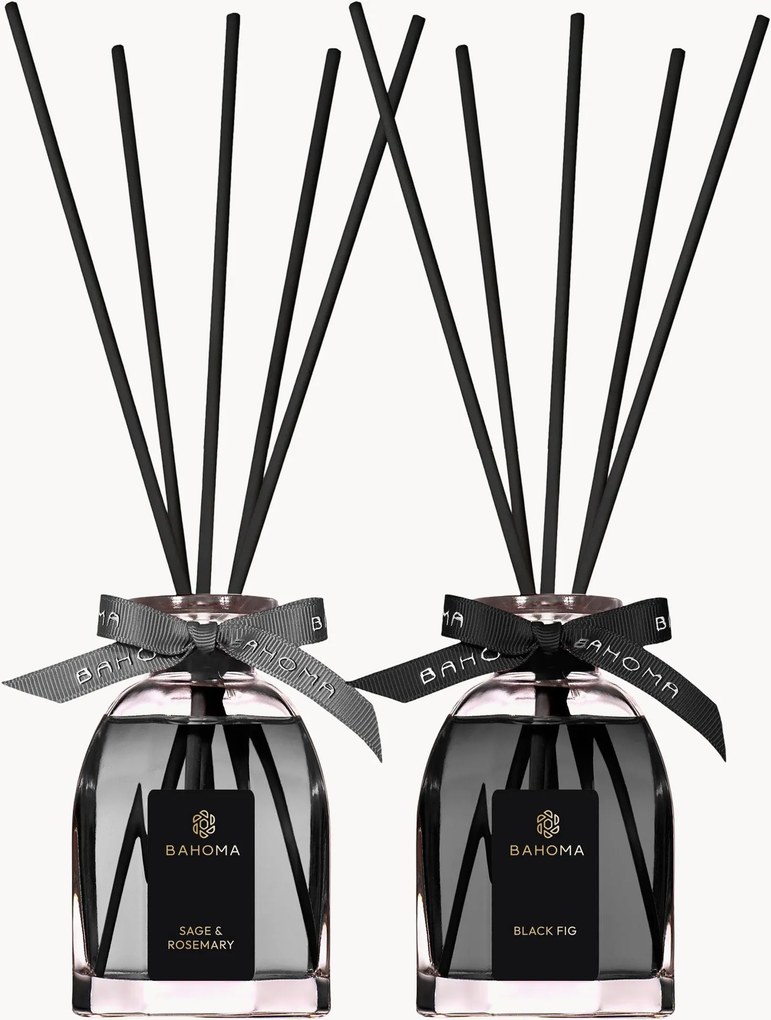 Diffusore ottagonale in confezione regalo (salvia e rosmarino, fico nero), set da 2