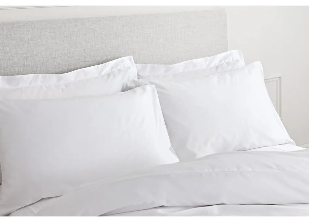 Biancheria da letto Classic in cotone sateen bianco, 135 x 200 cm - Bianca