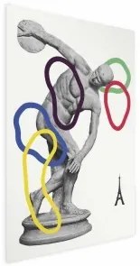 Poster - Collage Graphic - Discus Thrower - Sculpture Senza cornice 60x90