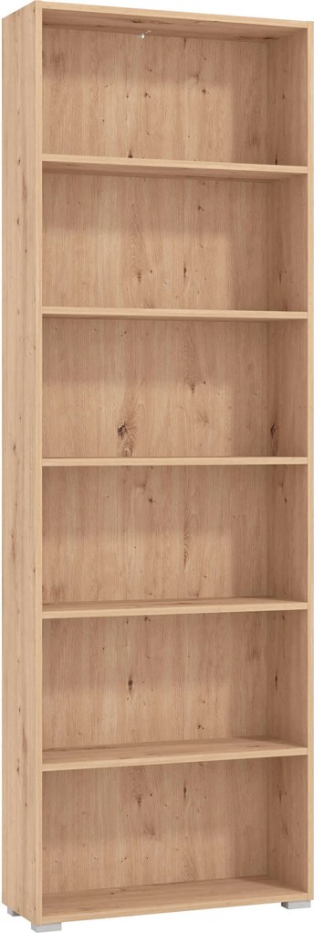 MADDIE - libreria sei ripiani moderno minimal in legno