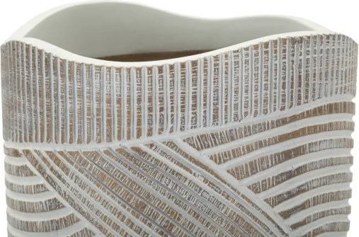 Vaso Resina Woody Cm Ø 19X55