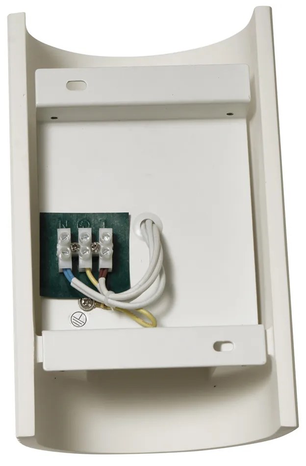 Lampada da parete scandinava beige a semicerchio 2 luci - Plaster