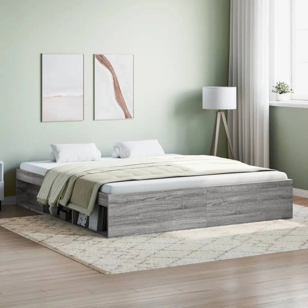 Giroletto Grigio Sonoma 180x200 Cm Super King /
