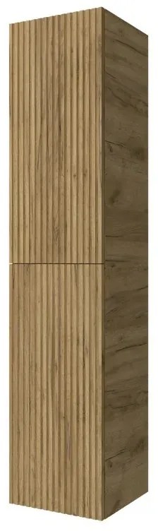 Colonna bagno sospesa 160cm in rovere africa a 2 ante Nara