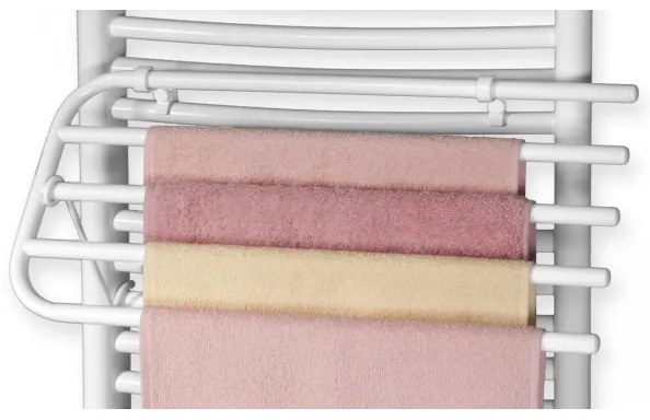 Aqualine - Portasciugamani per elemento riscaldante 60 cm bianco