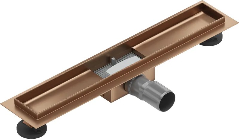 Mexen Flat corpo per scarico lineare 60 cm, rame spazzolato - 1C15060