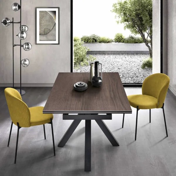Tavolo cucina allungabile 240 cm piano grčs porcellanato Tek JACKY