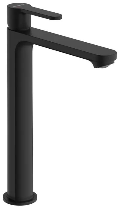 Rubinetto per lavabo Stamis nero HANSGROHE getto aerato canna alta
