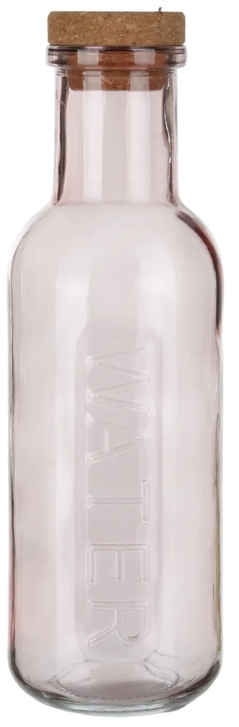Bottiglia acqua rosa 1 L tappo sughero Aqualuxe