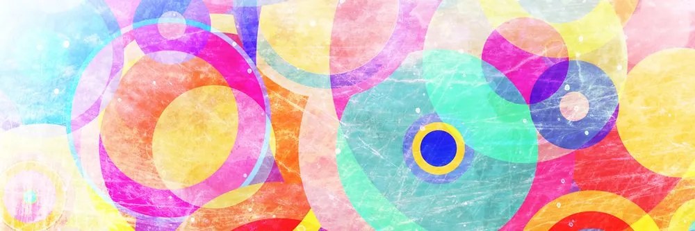 Quadro su tela – Cerchi colorati
