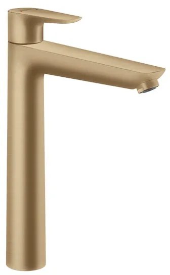 Rubinetto per lavabo getto laminare cristallino Talis E bronzo spazzolato satinato HANSGROHE H 29.2 cm