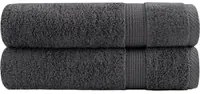 Asciugamani Bagno 2 pz Antracite 100x150cm 600gsm 100% Cotone 137164