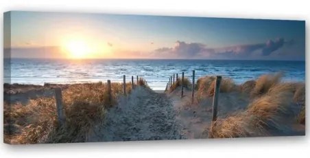 Quadro su tela, Tramonto sul mare