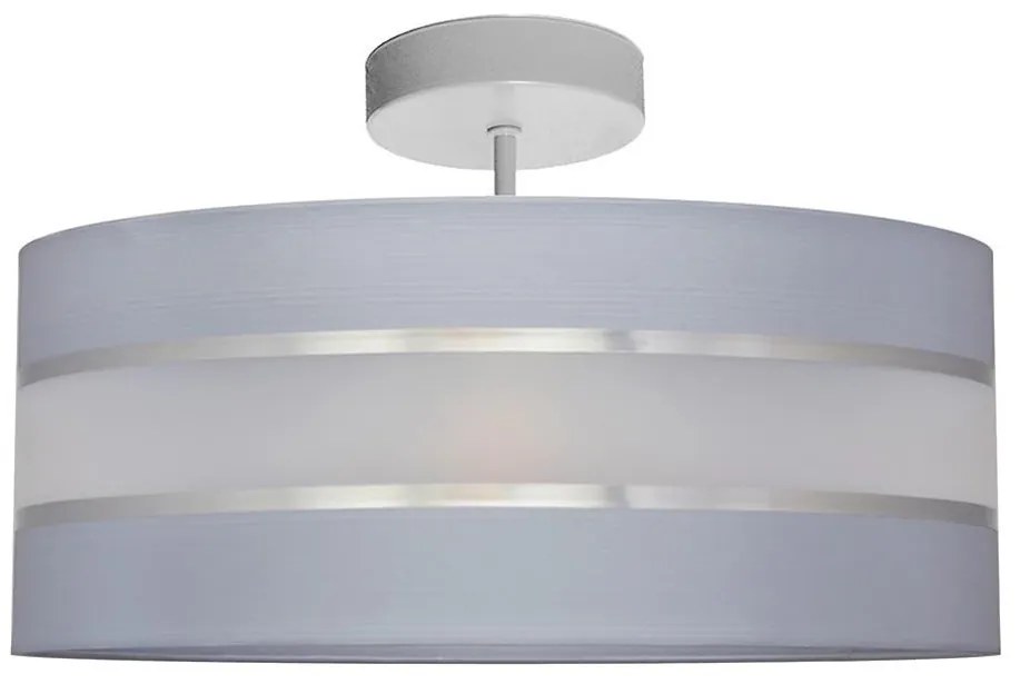 Lampadario a sospensione con supporto rigido HELEN 3xE27/15W/230V grigio/cromo lucido