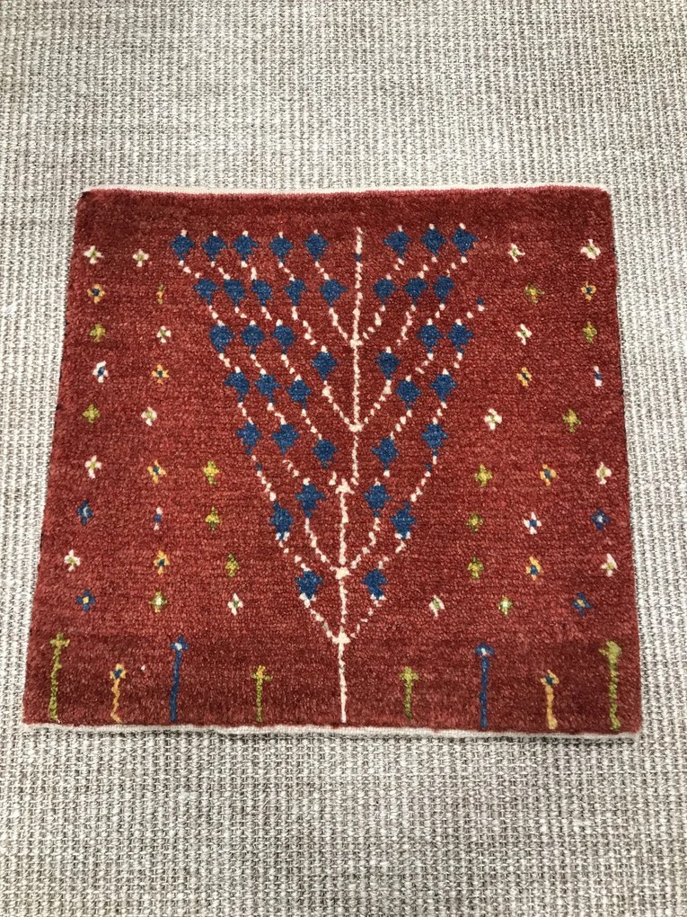 Gabbeh Tappeto persiano 40 x 40 Rosso (Iran) Annodato A Mano