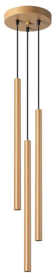 Sollux SL.1172 - Lampadario a sospensione con filo PASTELO 3xG9/8W/230V oro