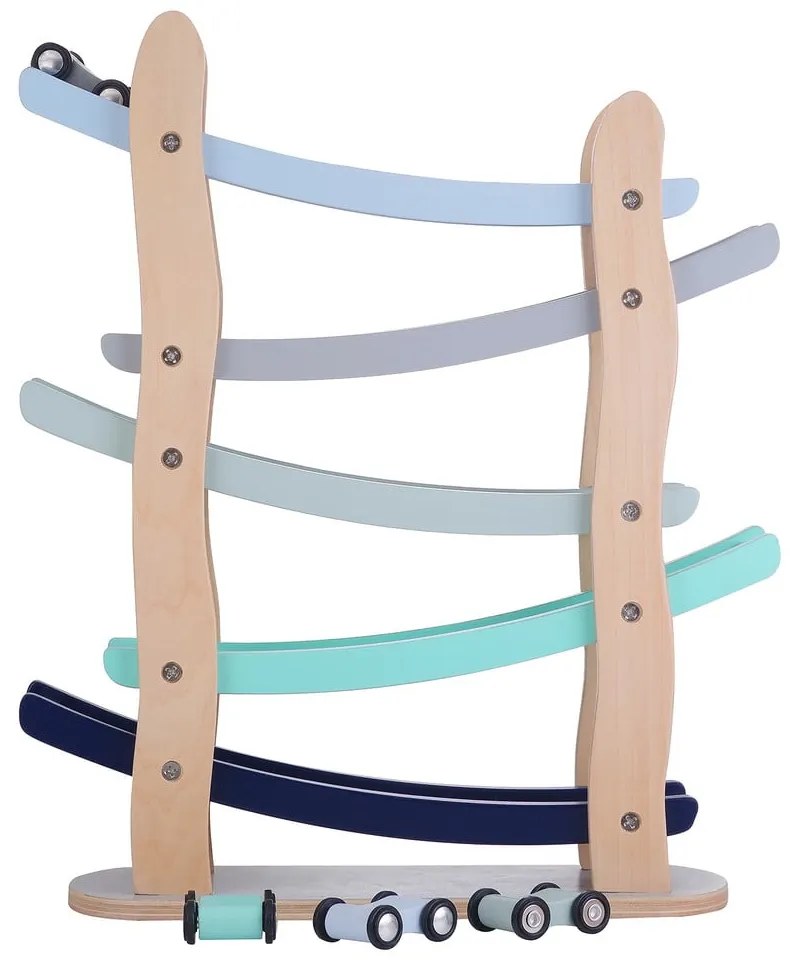 Pista a cascata in legno con auto - Kindsgut