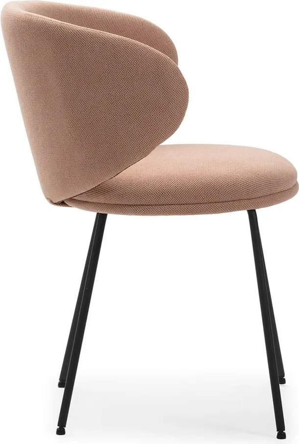 Set di sedie da pranzo rosa chiaro in imbottito 2 pz Rush – Marckeric