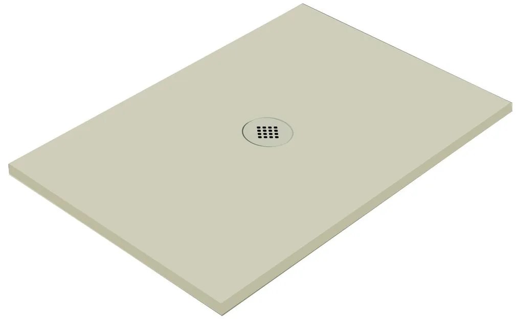 Piatto doccia in ceramica extra slim crema L 90 x L 90 cm
