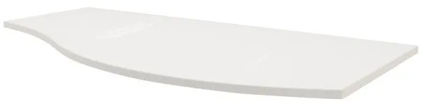 Top per lavabo Vague BADEN HAUS L 103 x H 1.6 x P 51 cm bianco stratificato, verniciato, sx