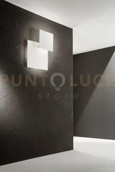 Post applique in metallo bianco 73cm biemissione led 48w 3000k cri?...