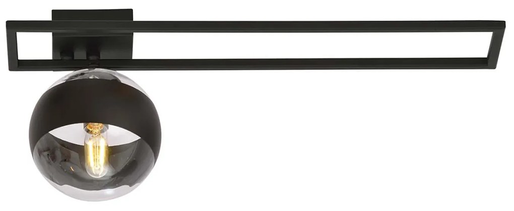 Plafoniera Moderna Andromeda Acciaio Nero 1 Luce E14 Ip20
