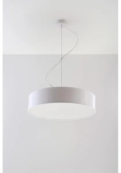 Lampadario a sospensione con filo ARENA 45 3xE27/60W/230V bianco
