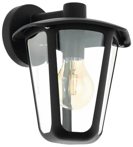 Eglo 98121 - Applique da esterno MONREALE 1xE27/60W/230V IP44 nero