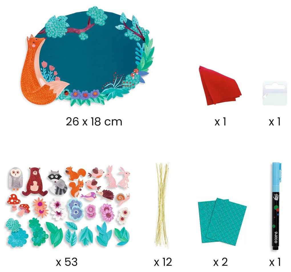 Fai da te - Lavagna cancellabile - Nella foresta