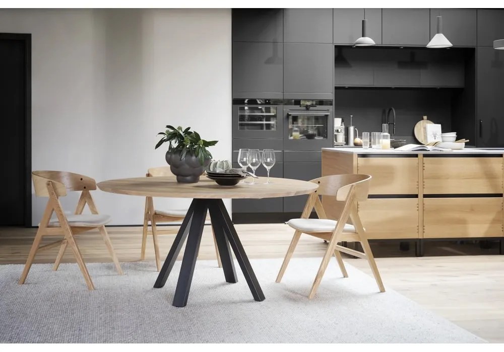 Set di 2 sedie da pranzo in colore naturale Waterton - Rowico