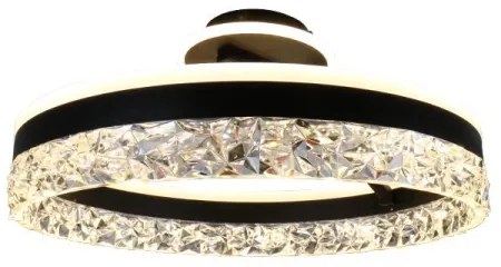 Lampadario a plafone LED dimmerabile LED/86W/230V 3000-6500K nero + telecomando