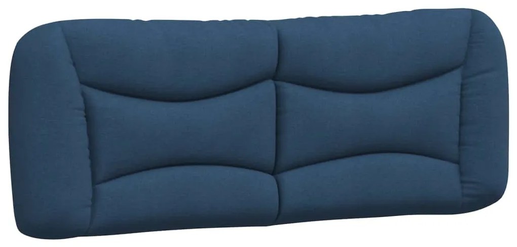 Cuscino testiera blu 120 cm in tessuto