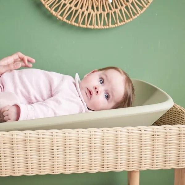 Nattou - Tappetino per il cambio SOFTY 50x70 cm verde