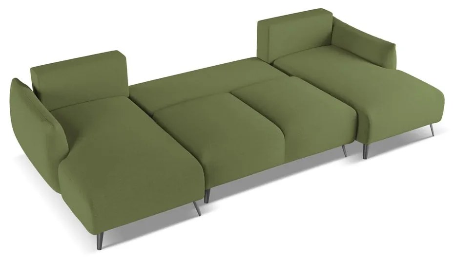 Divano angolare verde Malie – Makamii