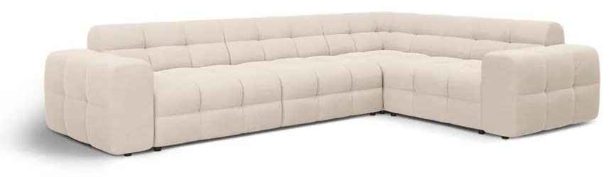 Divano angolare beige (con penisola a destra/a L) Kendal – Micadoni