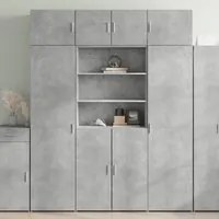 Armadietto Grigio Cemento 80x42,5x225 cm in Truciolato 3281346