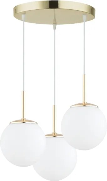 Brilagi - Lampadario sospeso con cavo MILO 3xE27/60W/230V dorato