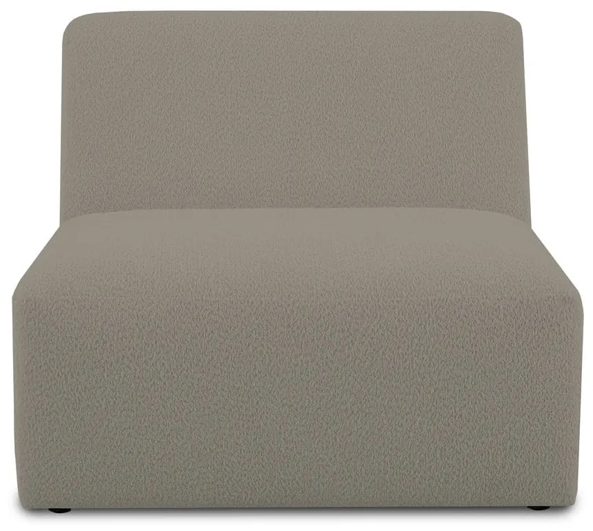 Modulo divano marrone chiaro in tessuto bouclé (parte centrale) Roxy - Scandic