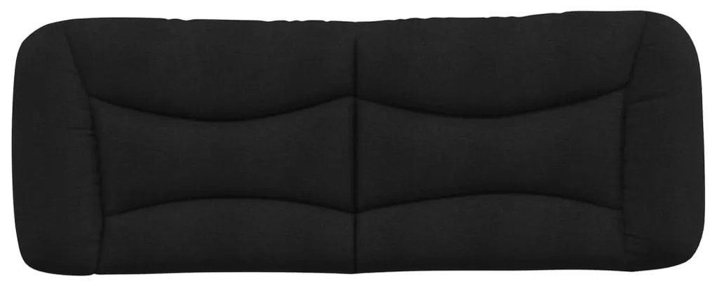 Cuscino testiera nero 140 cm in tessuto