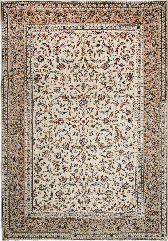 Kashan Tappeto persiano 260x370 Beige (Iran) Annodato A Mano