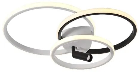 Plafoniera LED dimmerabile LED/70W/230V 3000-6500K bianco/nero + +TC