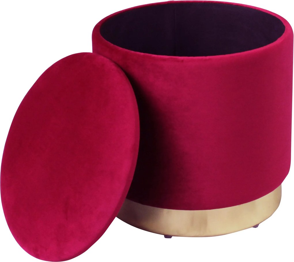 LARA - pouf rotondo in velluto