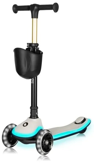 Lionelo - Monopattino per bambini MEY 3xAAA beige sabbia